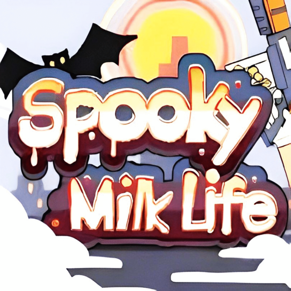 Spooky Milk Life 游戏场景 — 主角在农场中的日常探索